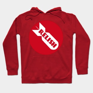 Bomb Relish Circle Logo Red Hoodie